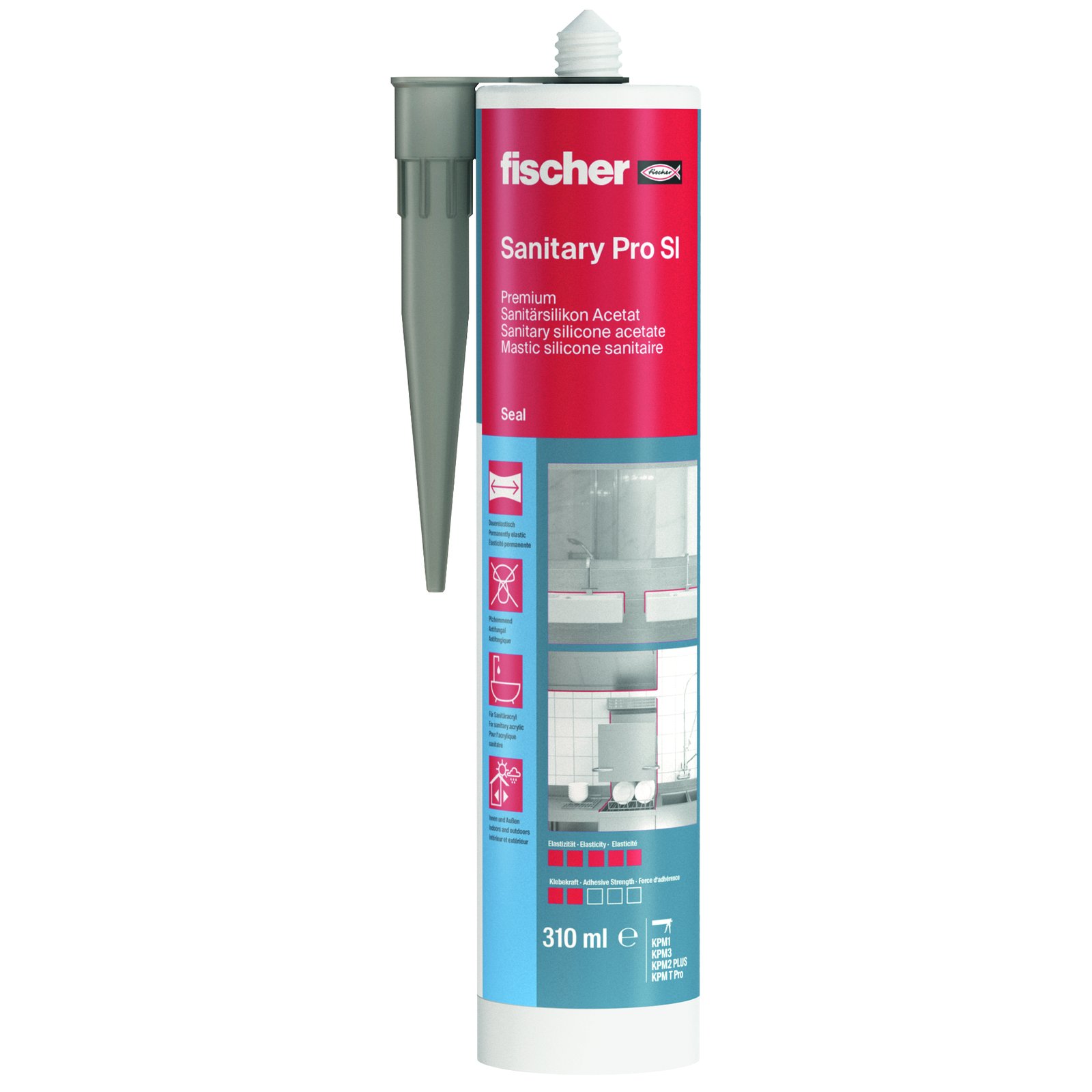 fischer Sanitärsilikon Sanitary Pro SI mgr