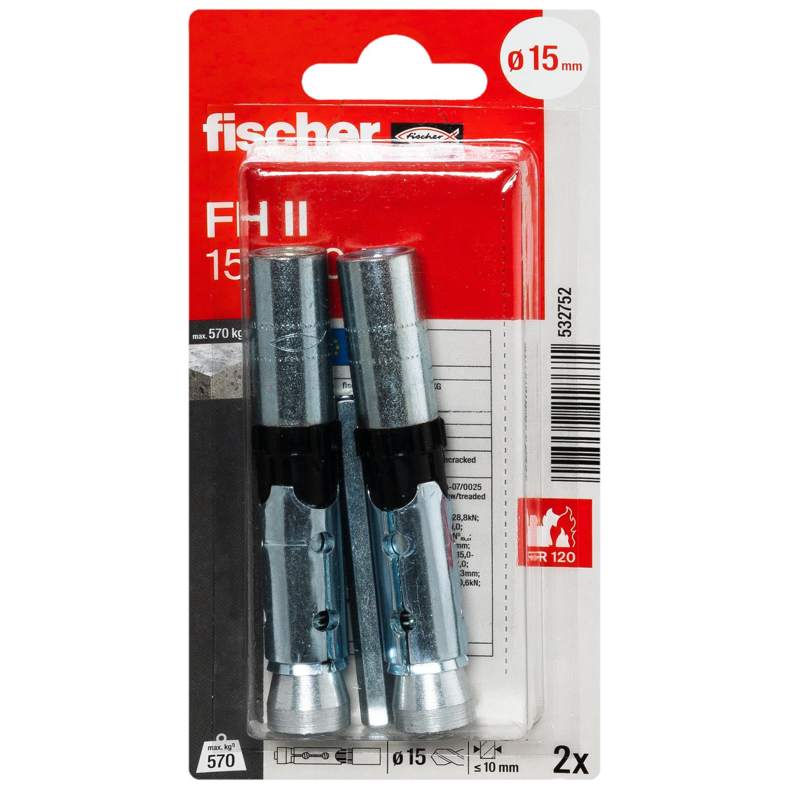 fischer Innengewindea. FH II 15/M10 I K