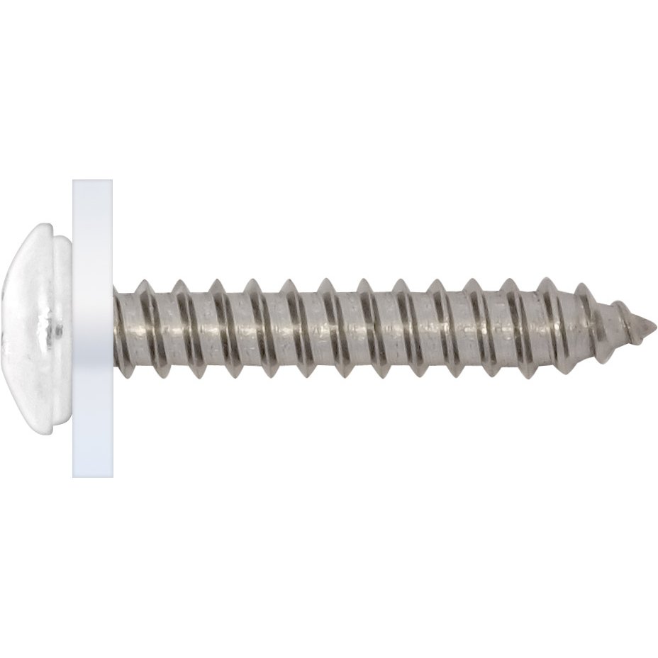 PARCO® Fensterbankschrauben Metall – PH2 Edelstahl weiß lackiert