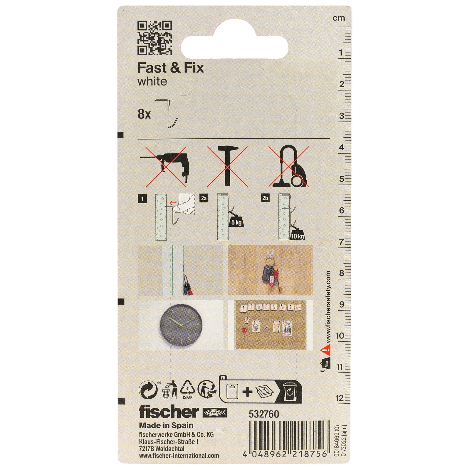 fischer Fast&Fix weiß K