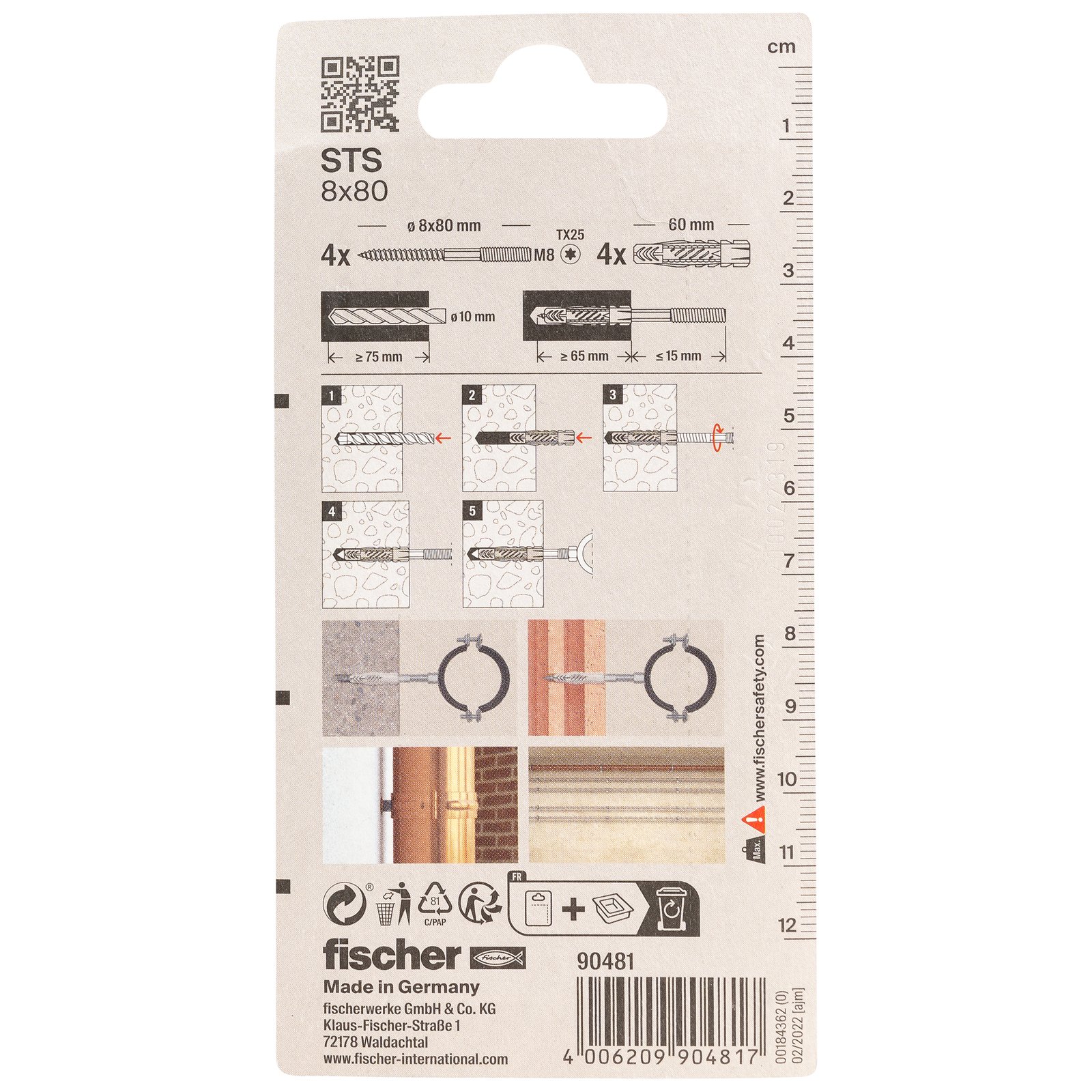 fischer Stockschraube STS UX K