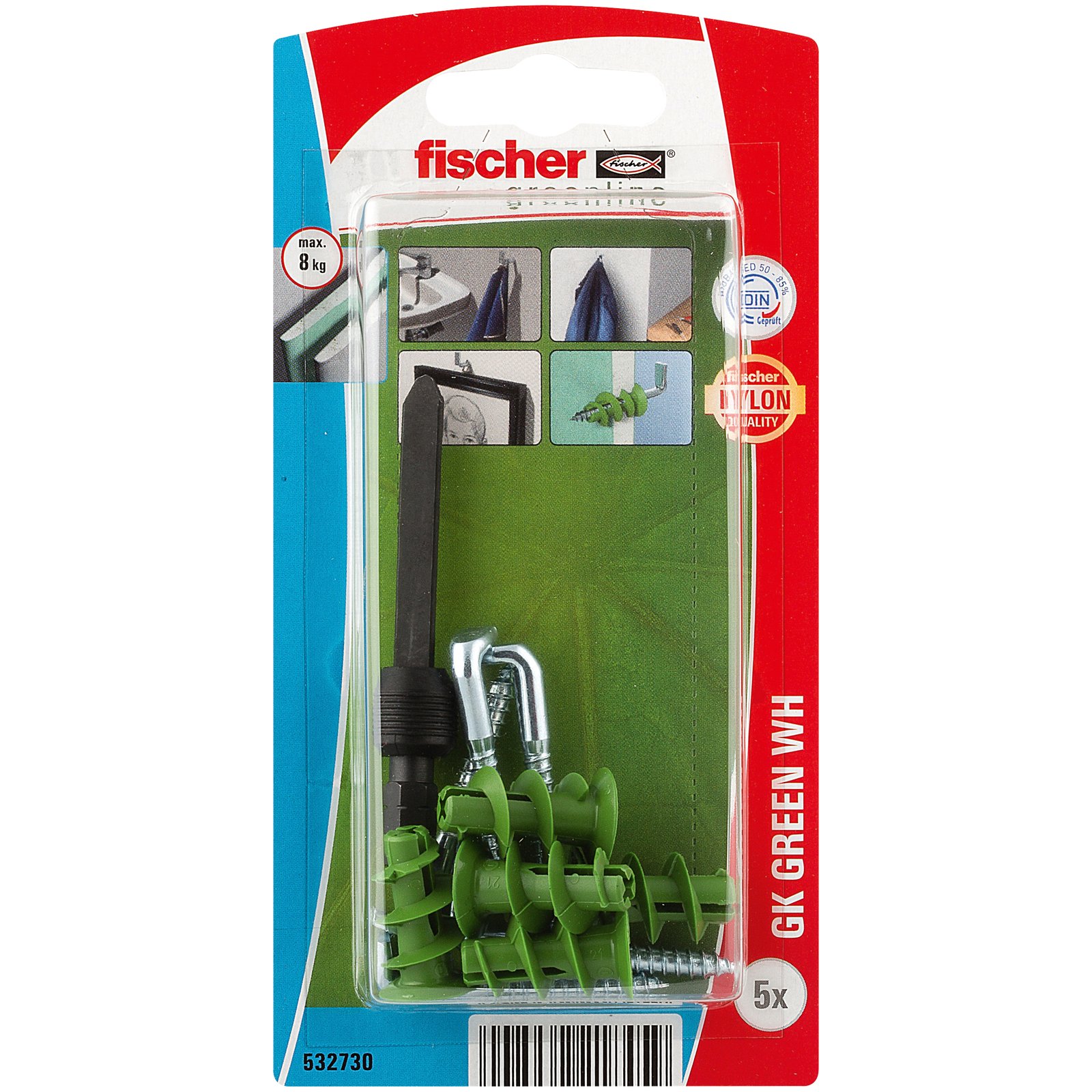 fischer Gipskartondübel GK Green WH K