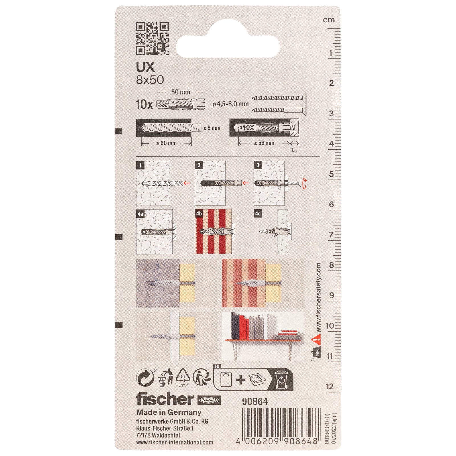 fischer Universaldübel UX K
