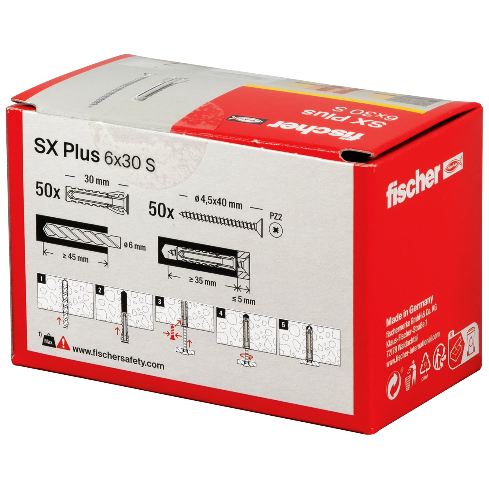fischer Dübel SX Plus S