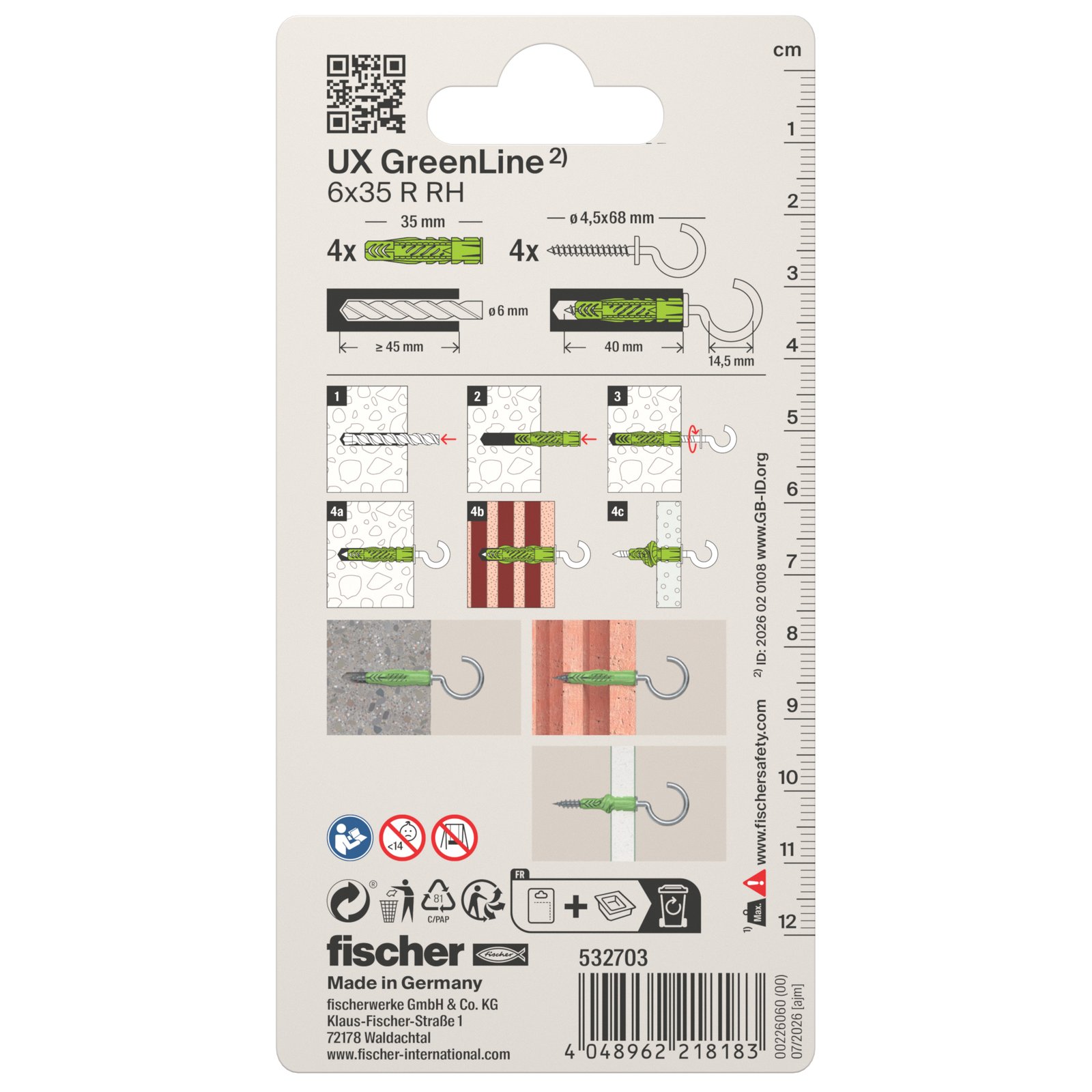 fischer Universald. UX Green R RH K