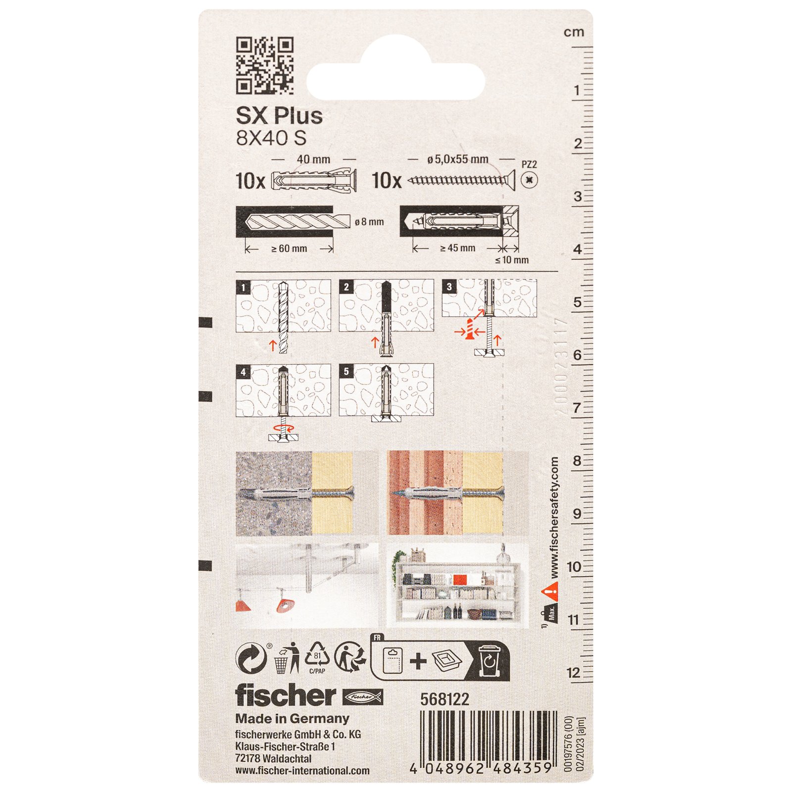 fischer Dübel SX Plus S K