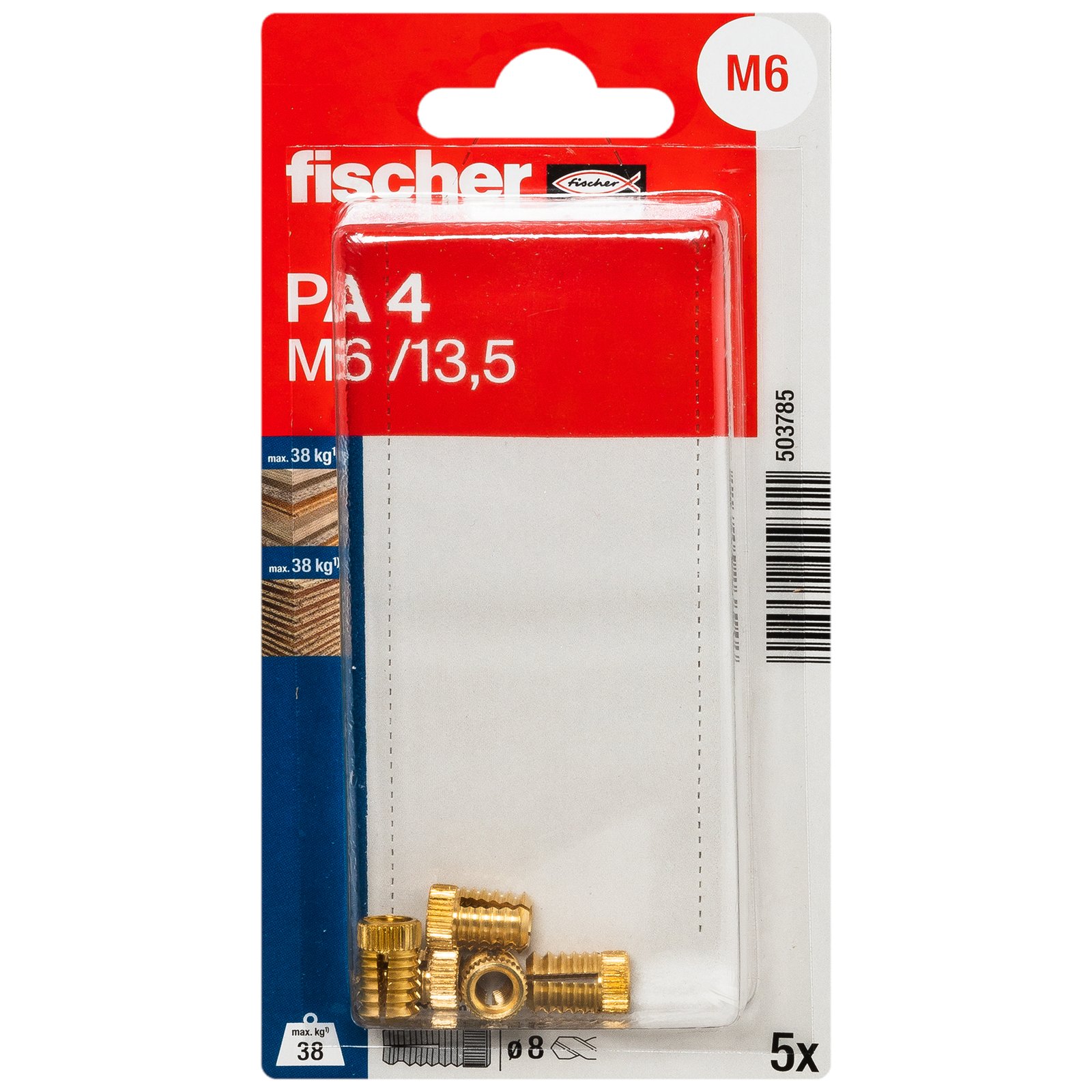 fischer Messingdübel PA K