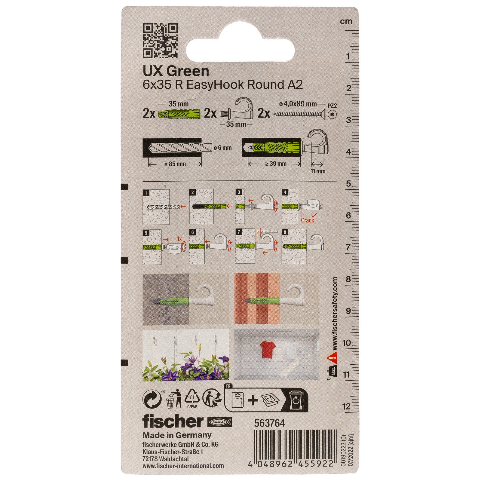 fischer UX Green R EasyHook Round A2 K