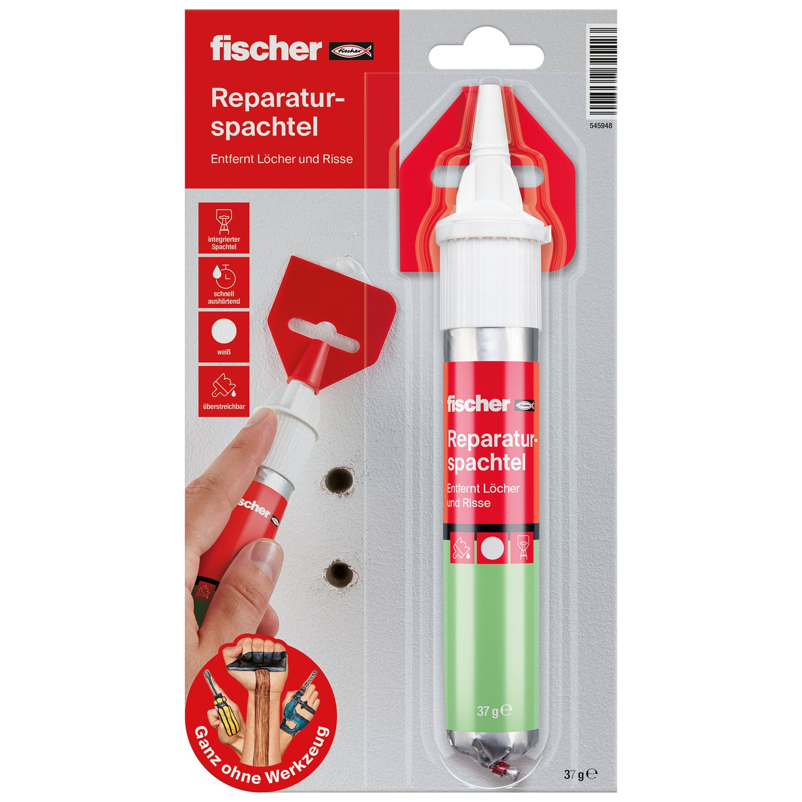 fischer GOW Reparaturspachtel 37g