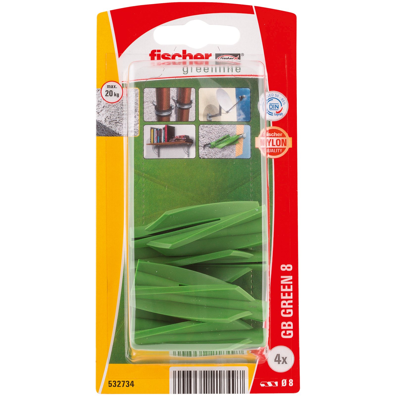 fischer Gasbetondübel GB Green K NV