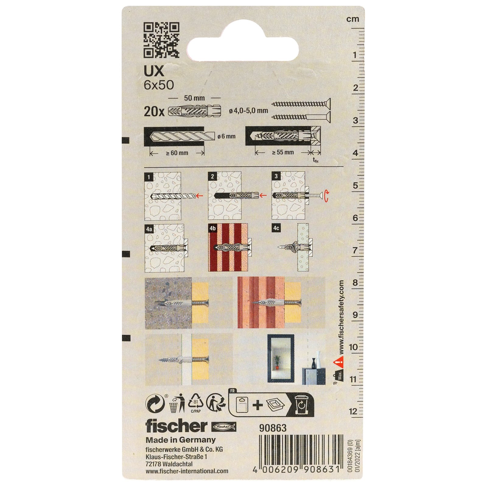 fischer Universaldübel UX K