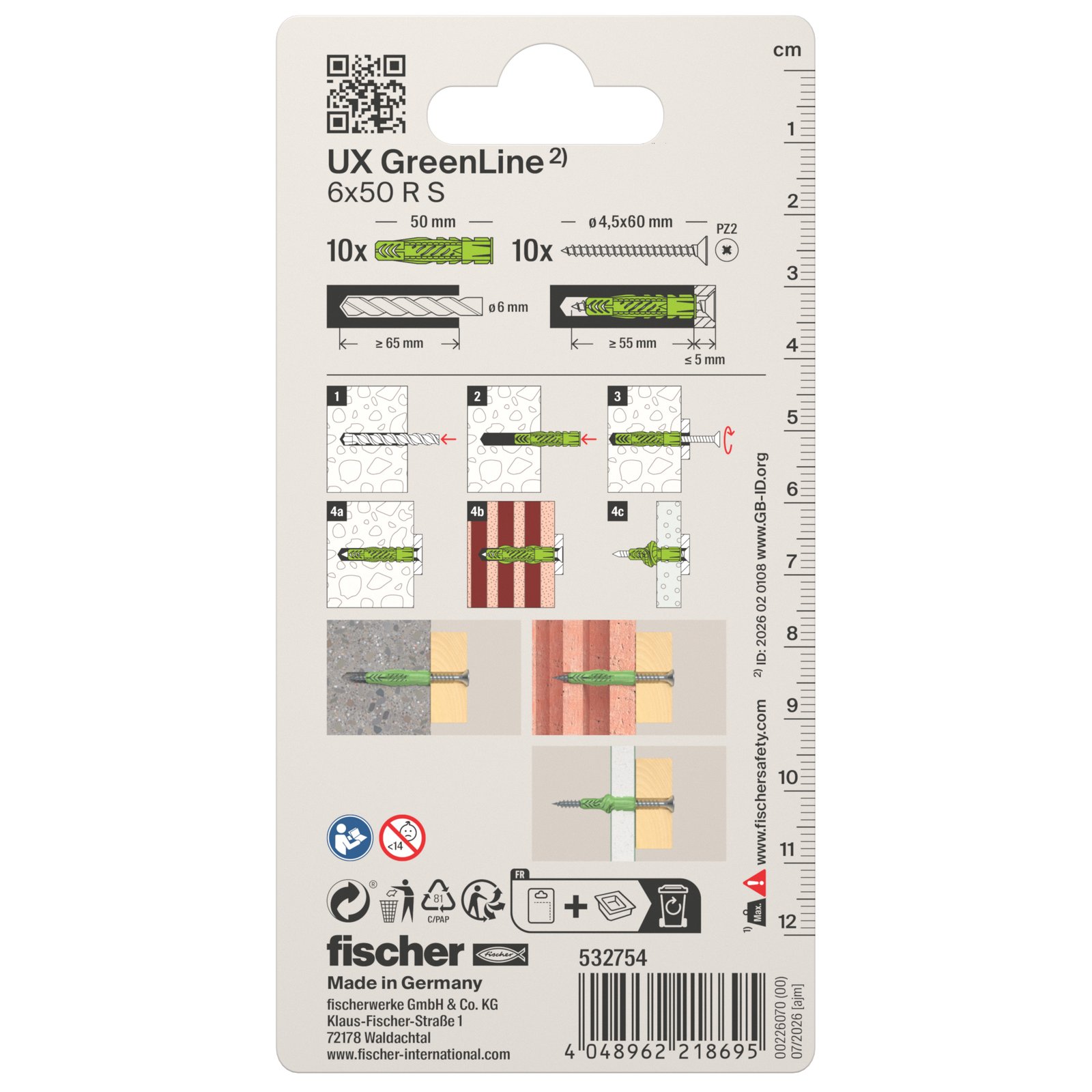 fischer Universald. UX Green R S K
