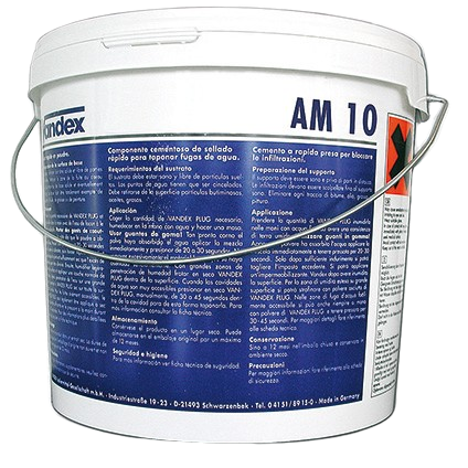VANDEX AM 10 CE - Kristallines Zusatzmittel zur Betonabdichtung CE EN 934-2:T9 im Eimer VANDEX AM 10 CE - Kristallines Zusatzmittel zur Betonabdichtung CE EN 934-2:T9 im Eimer