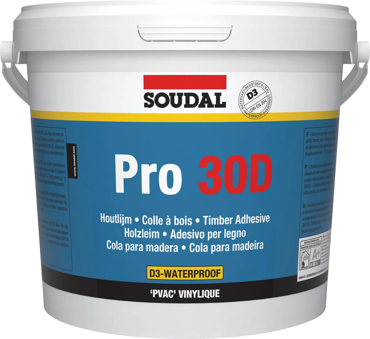 Soudal PRO 30D Holzleim, D3 – 750 g