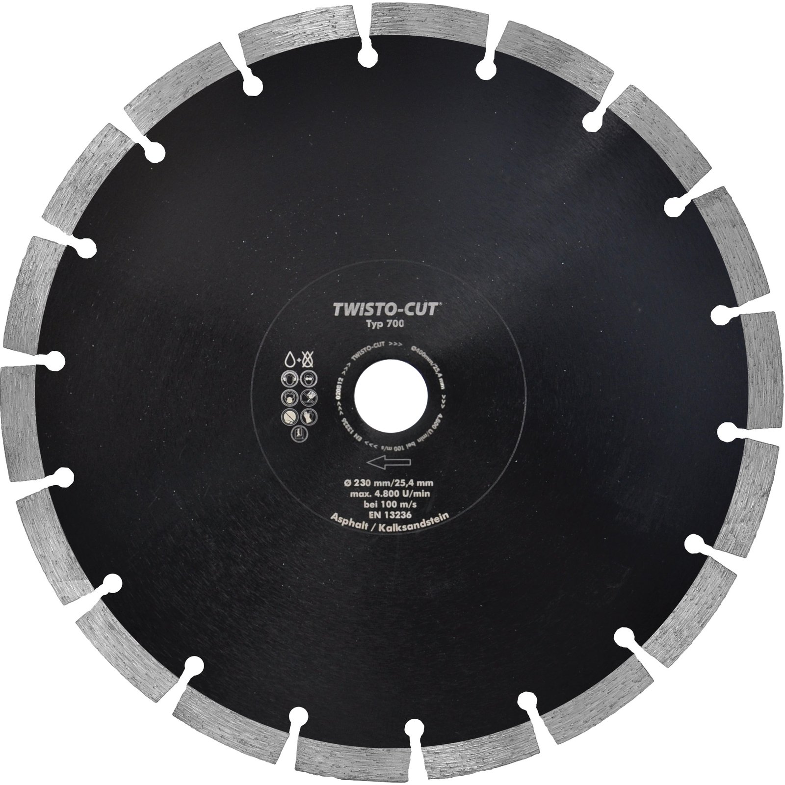 TWISTO-CUT® Diam. Spezialscheibe für Asphaltbearbeitung „Darkstreet“