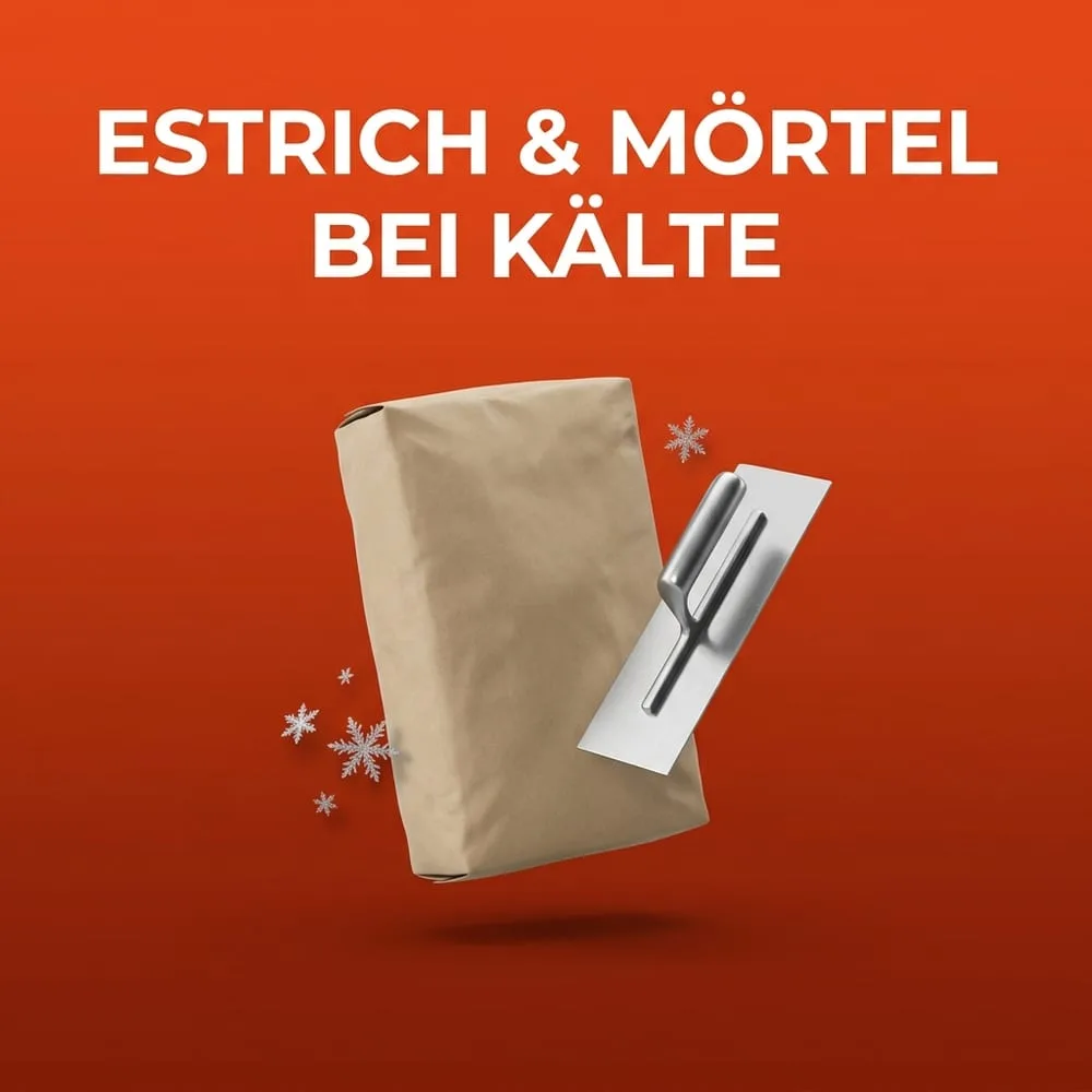 Estrich & Mörtel bei Kälte: Abbinden und Frostschutz