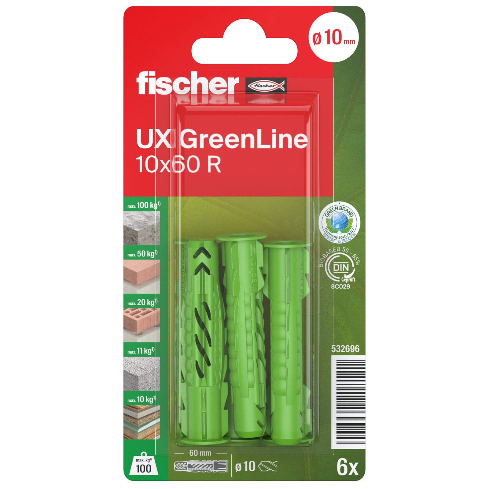 fischer Universaldübel UX Green R K