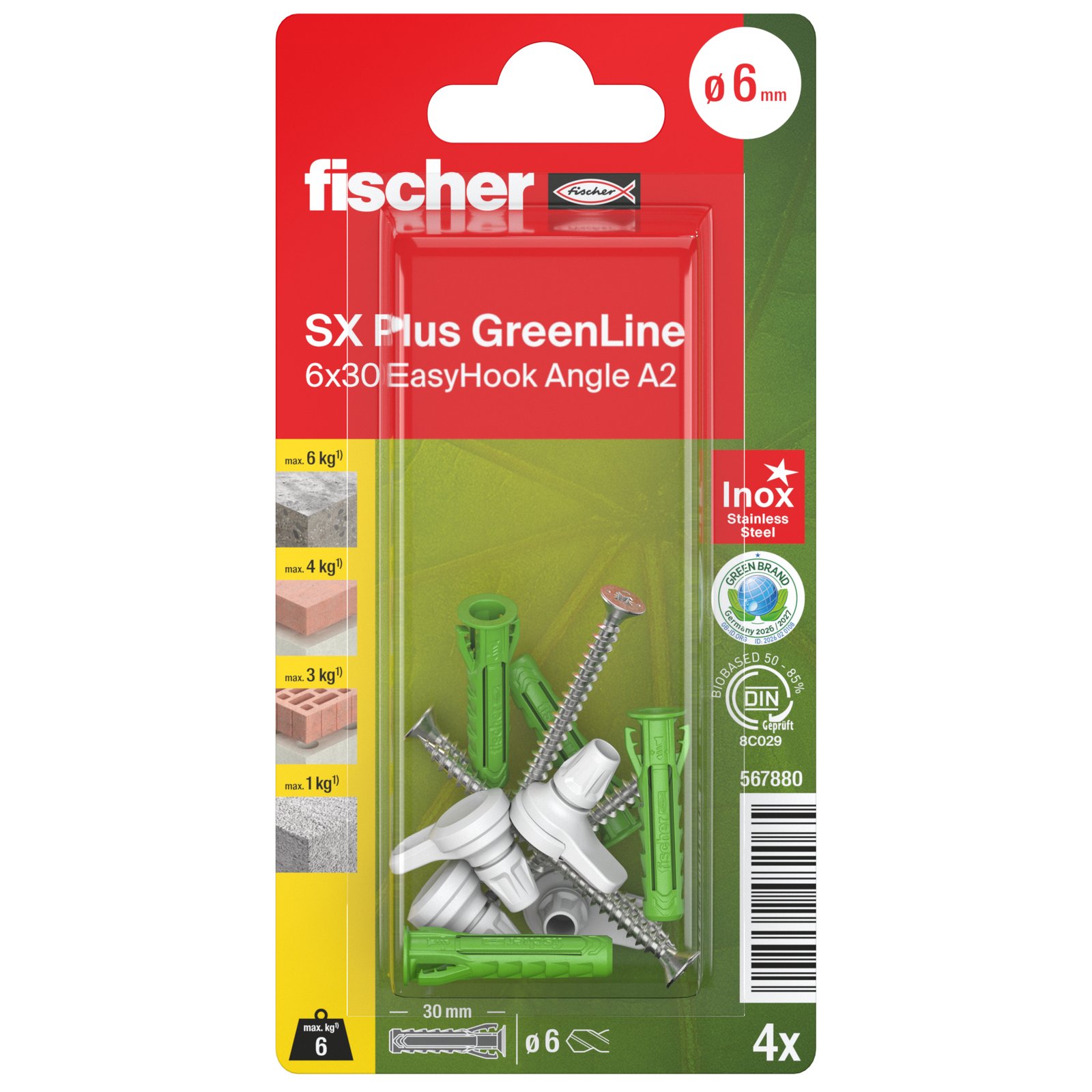 fischer SX Plus Green EasyHookAngle A2 K