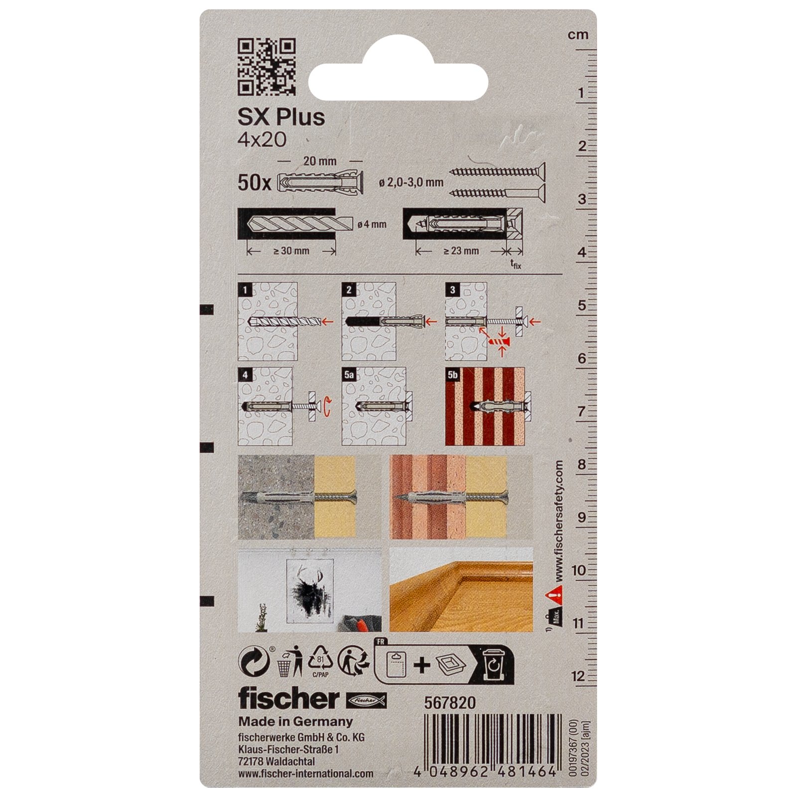 fischer Dübel SX Plus K
