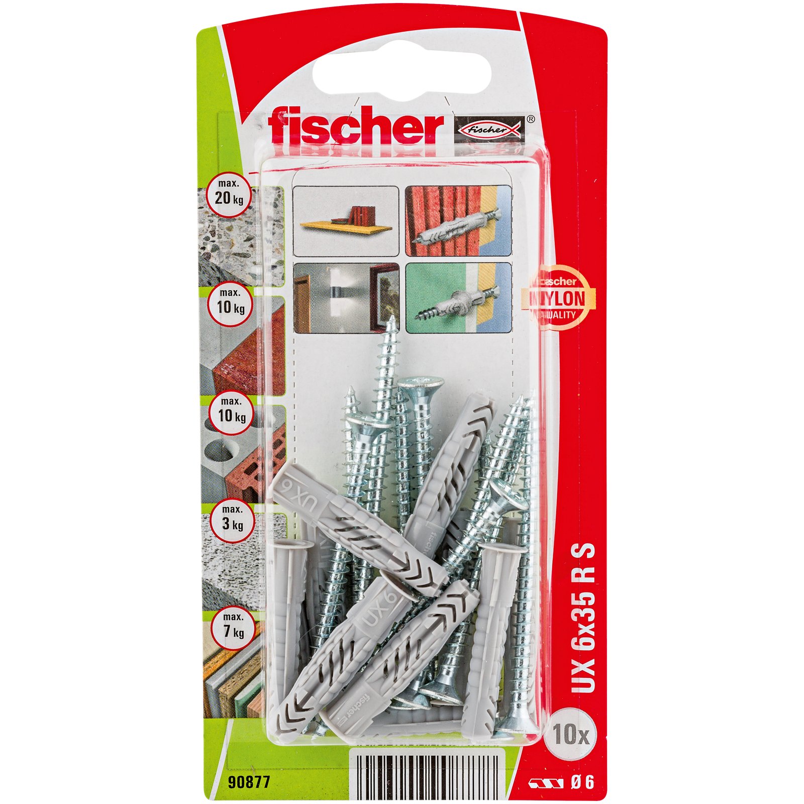 fischer Universaldübel UX R S K