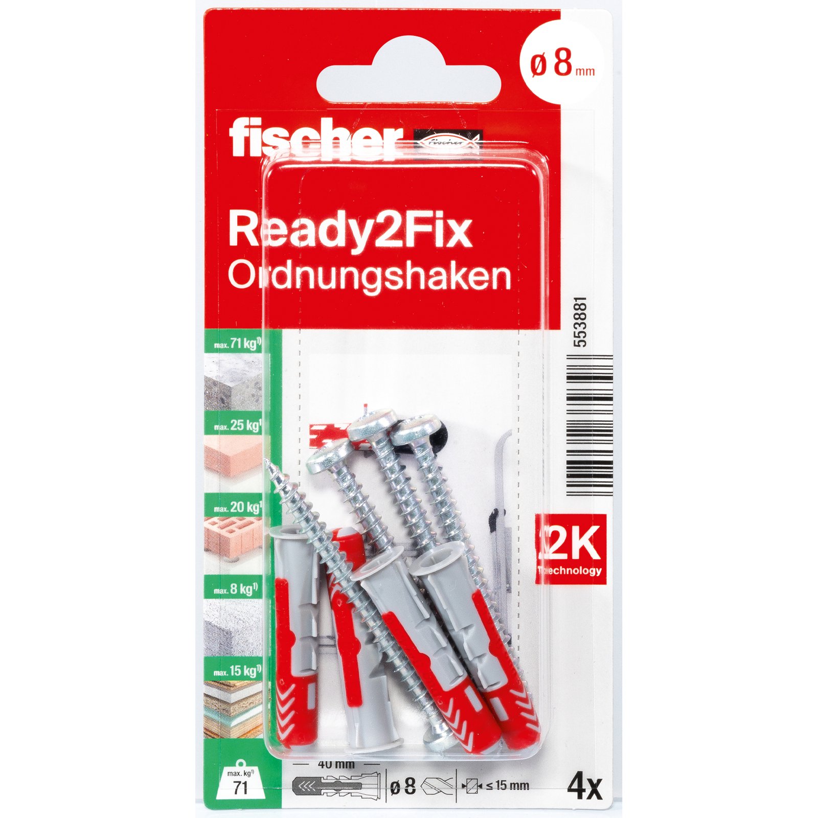 fischer Ready2Fix Ordnungshaken K