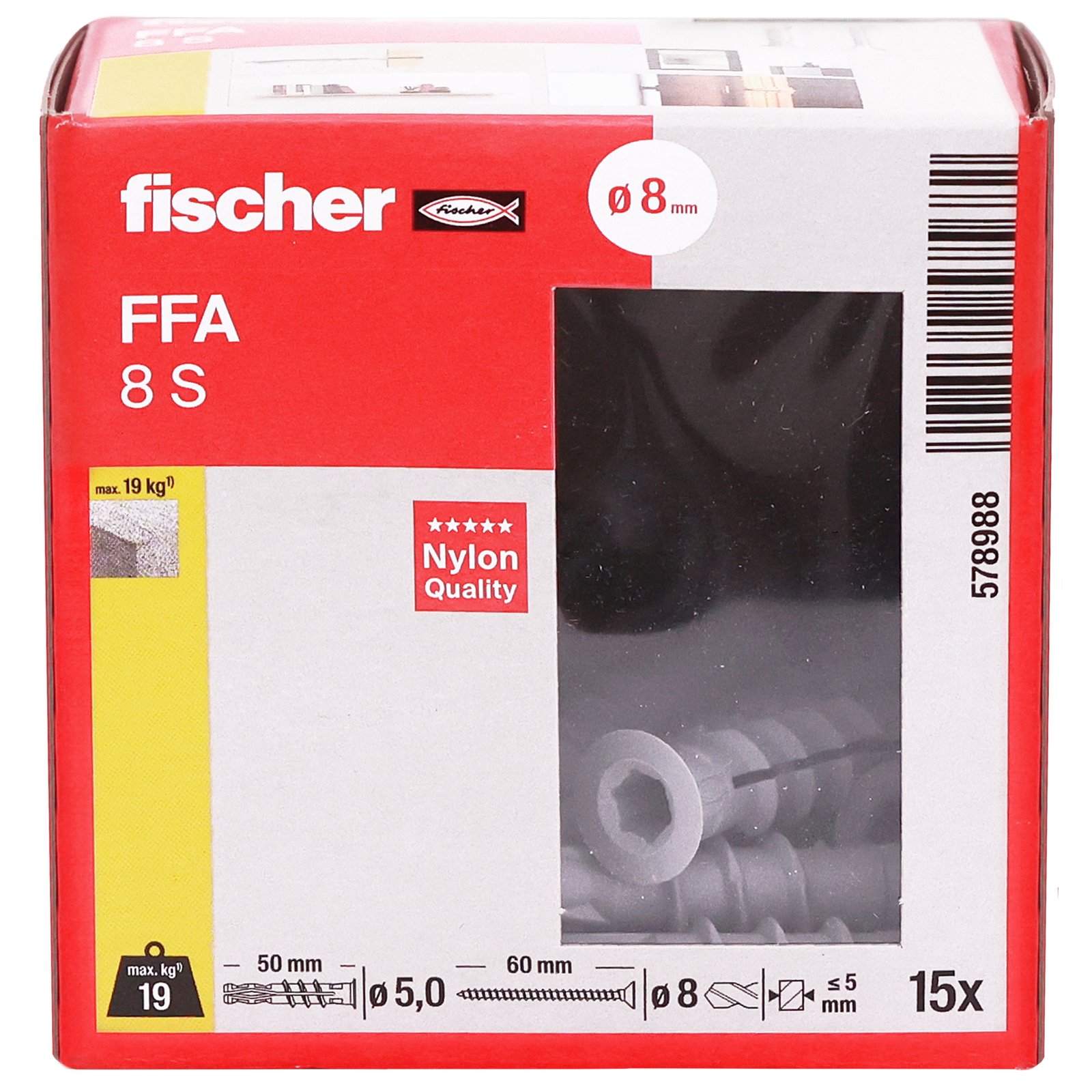 fischer Porenbetondübel FFA S