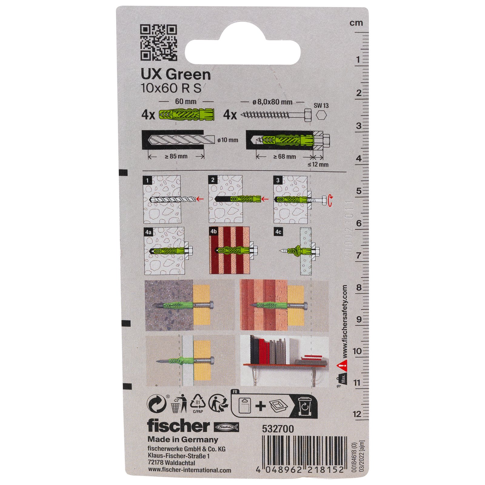 fischer Universald. UX Green R S K