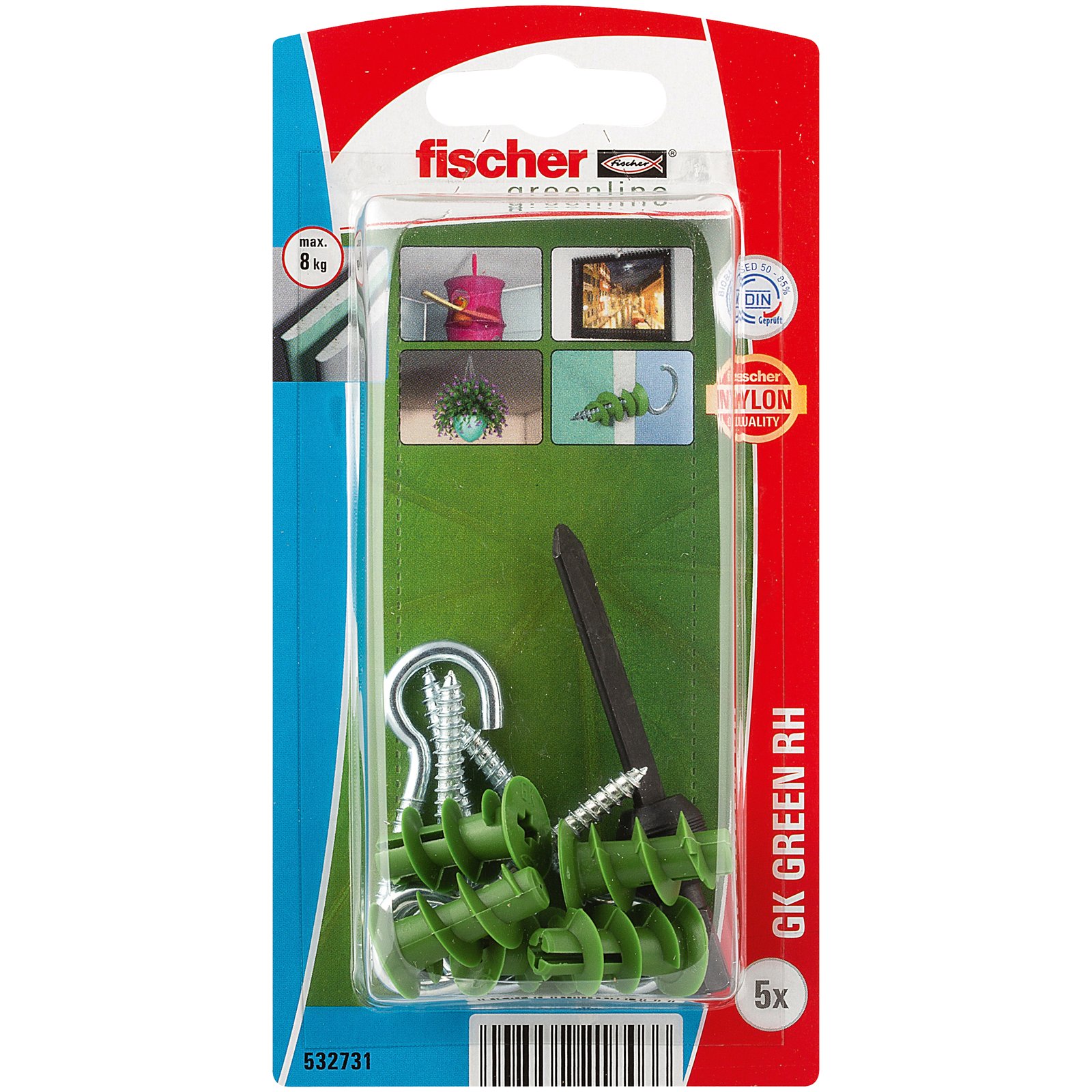 fischer Gipskartondübel GK Green RH K