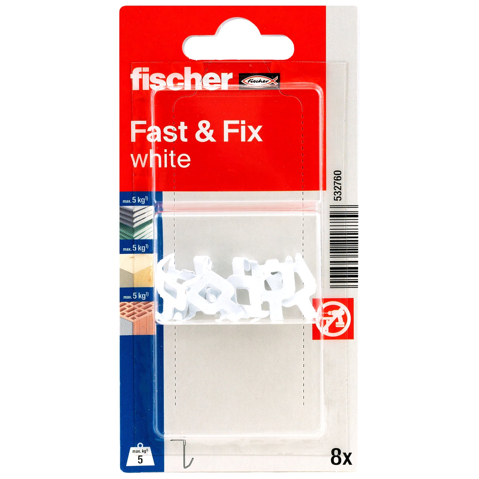 fischer Fast&Fix weiß K