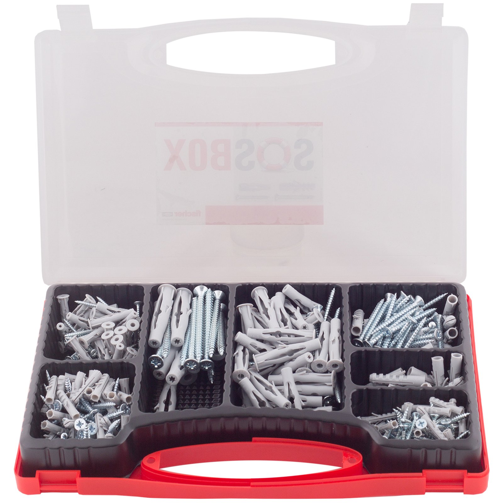 fischer SOSBOX Dübel S/FU+Schrauben