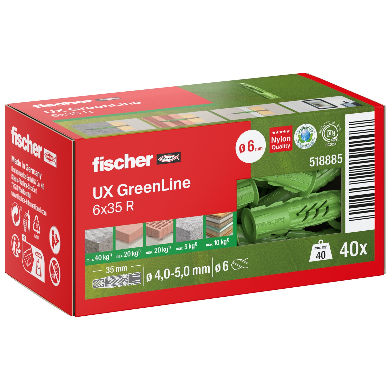 fischer Universaldübel UX Green R