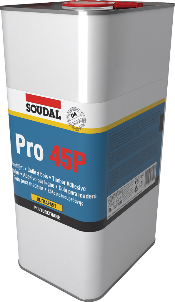 PRO 45P - schnellhärtender PU-Holzleim mit exzellenter Wasserfestigkeit - Klasse D4