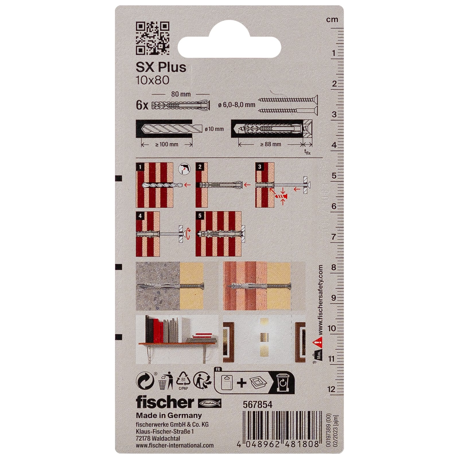 fischer Dübel SX Plus K