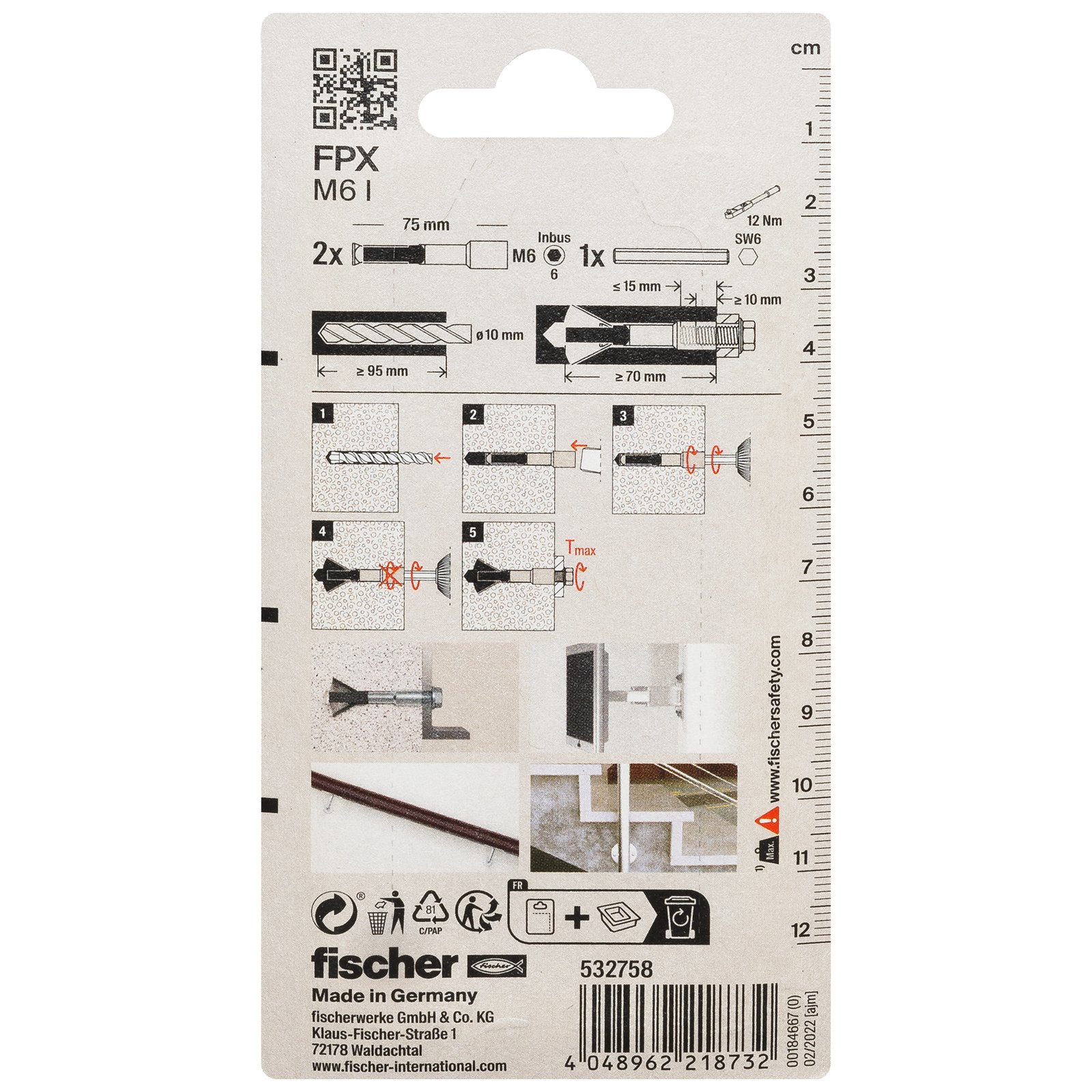fischer Porenbetonanker FPX I K
