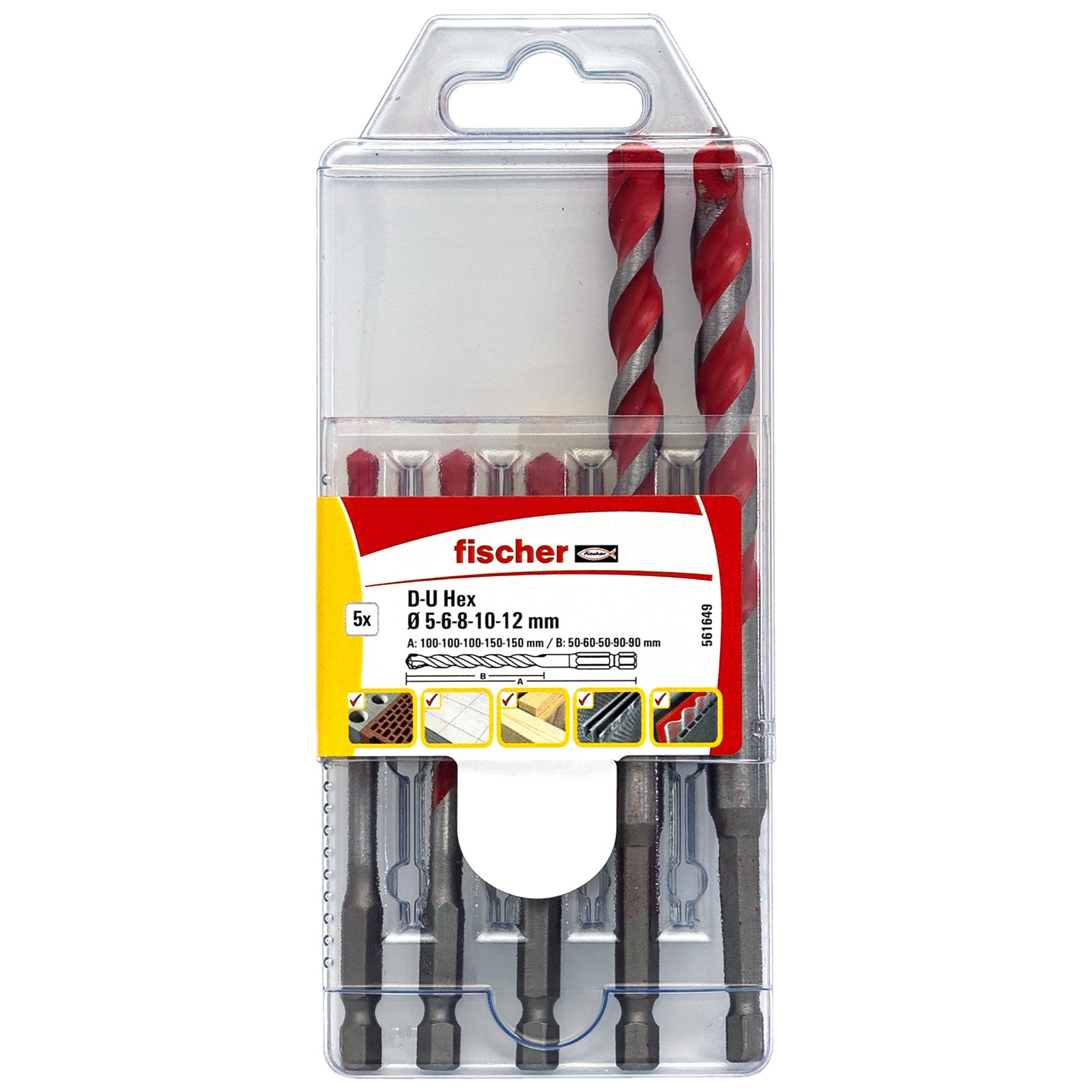 fischer Universalbohrer-Set D-U HEX