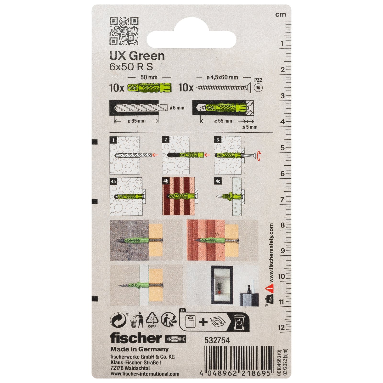fischer Universald. UX Green R S K