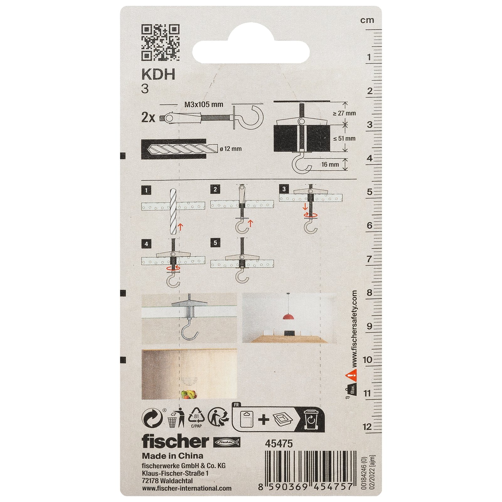 fischer Kippdübel KDH K