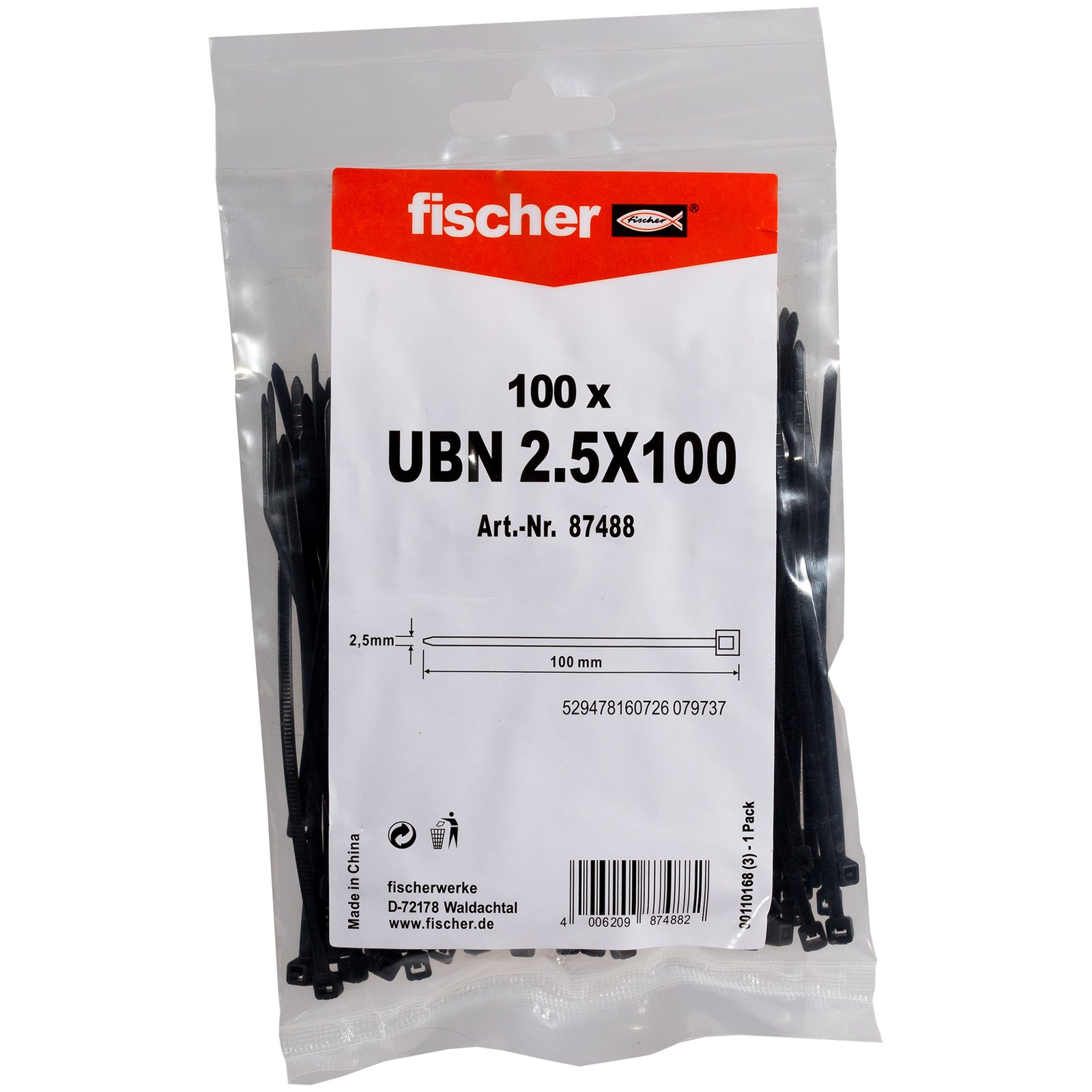 fischer Kabelbinder UBN