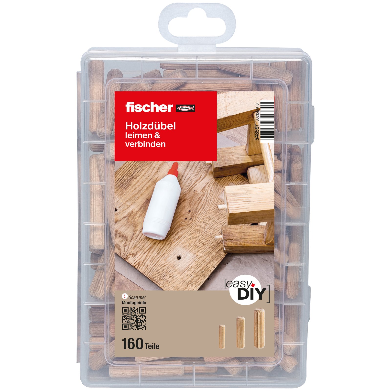 fischer EasyDIY Box Holzdübel