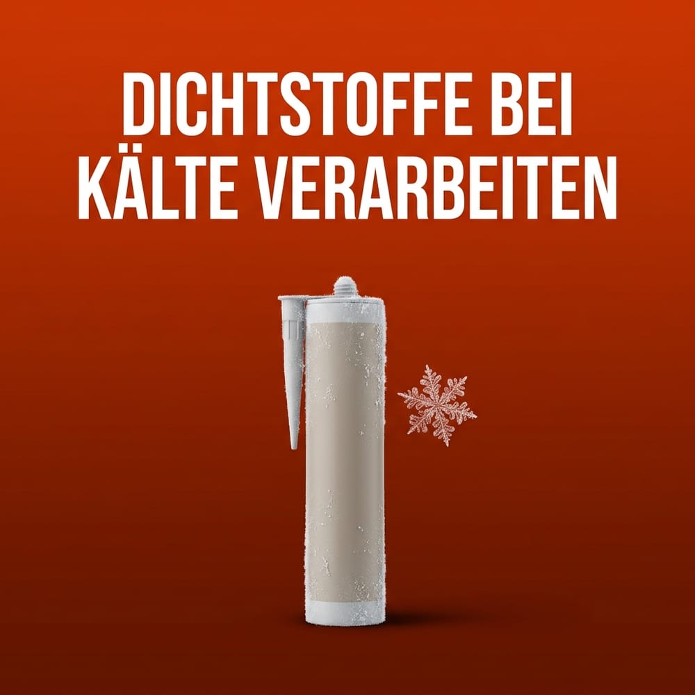 Dichtstoff bei Kälte verarbeiten: Temperatur & Taupunkt