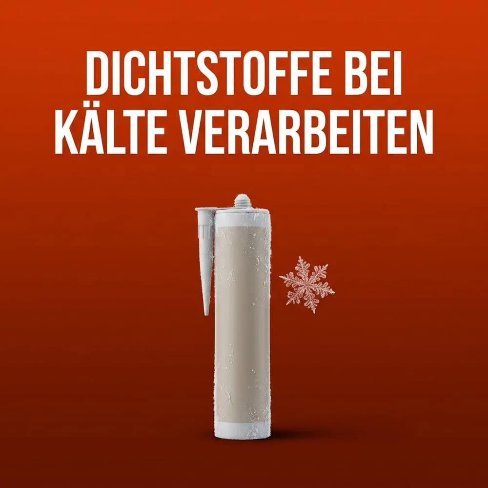 Dichtstoff bei Kälte verarbeiten: Temperatur & Taupunkt
