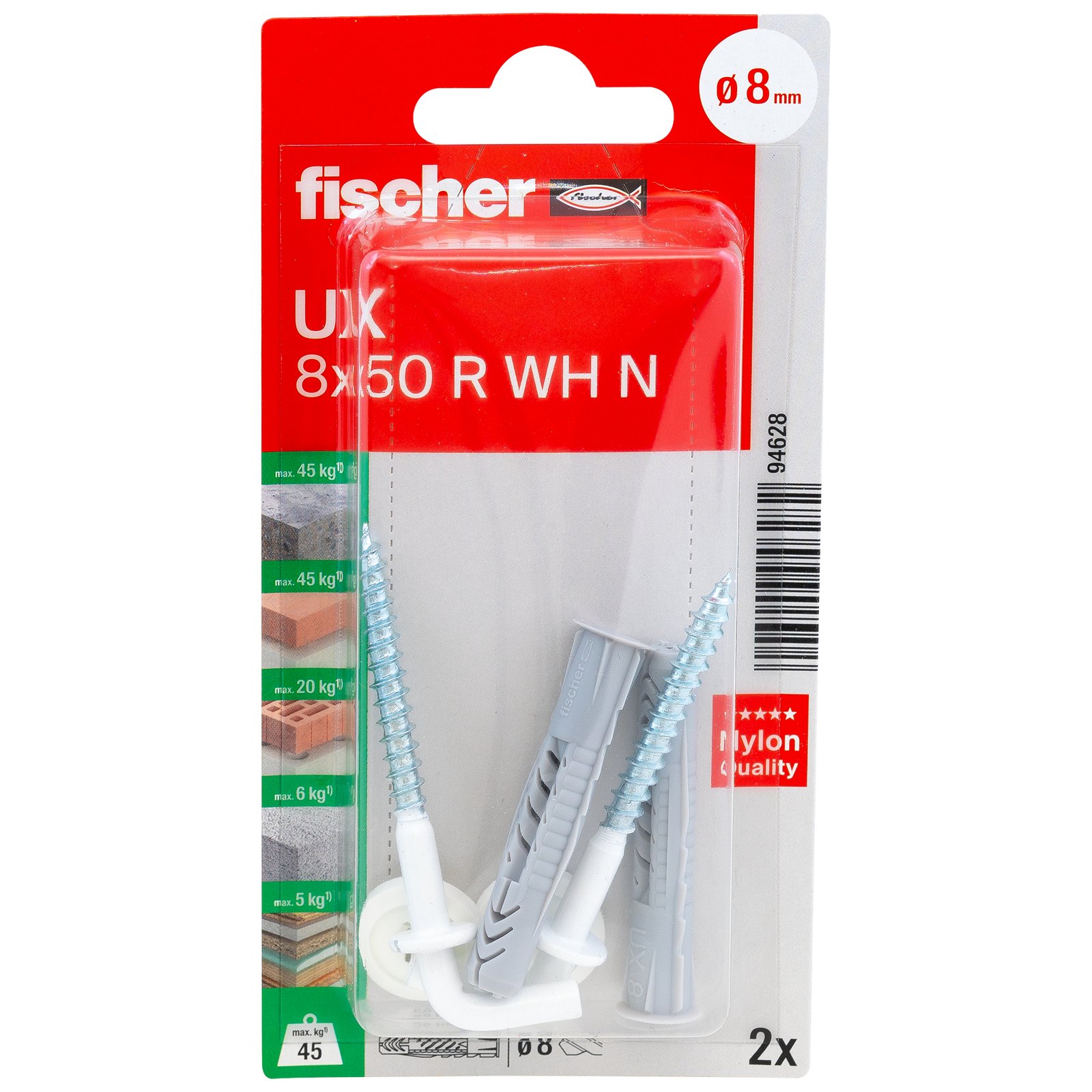 fischer Universaldübel UX WH N K