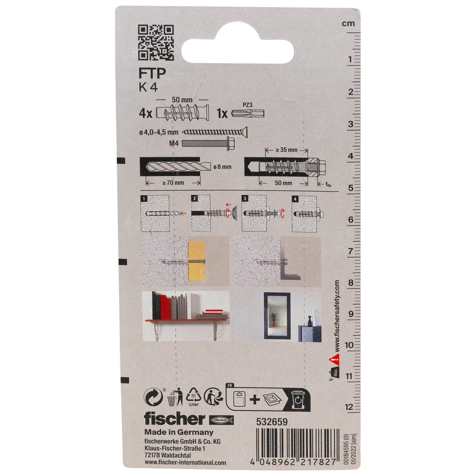 fischer Turbo Porenbetondübel FTP K K