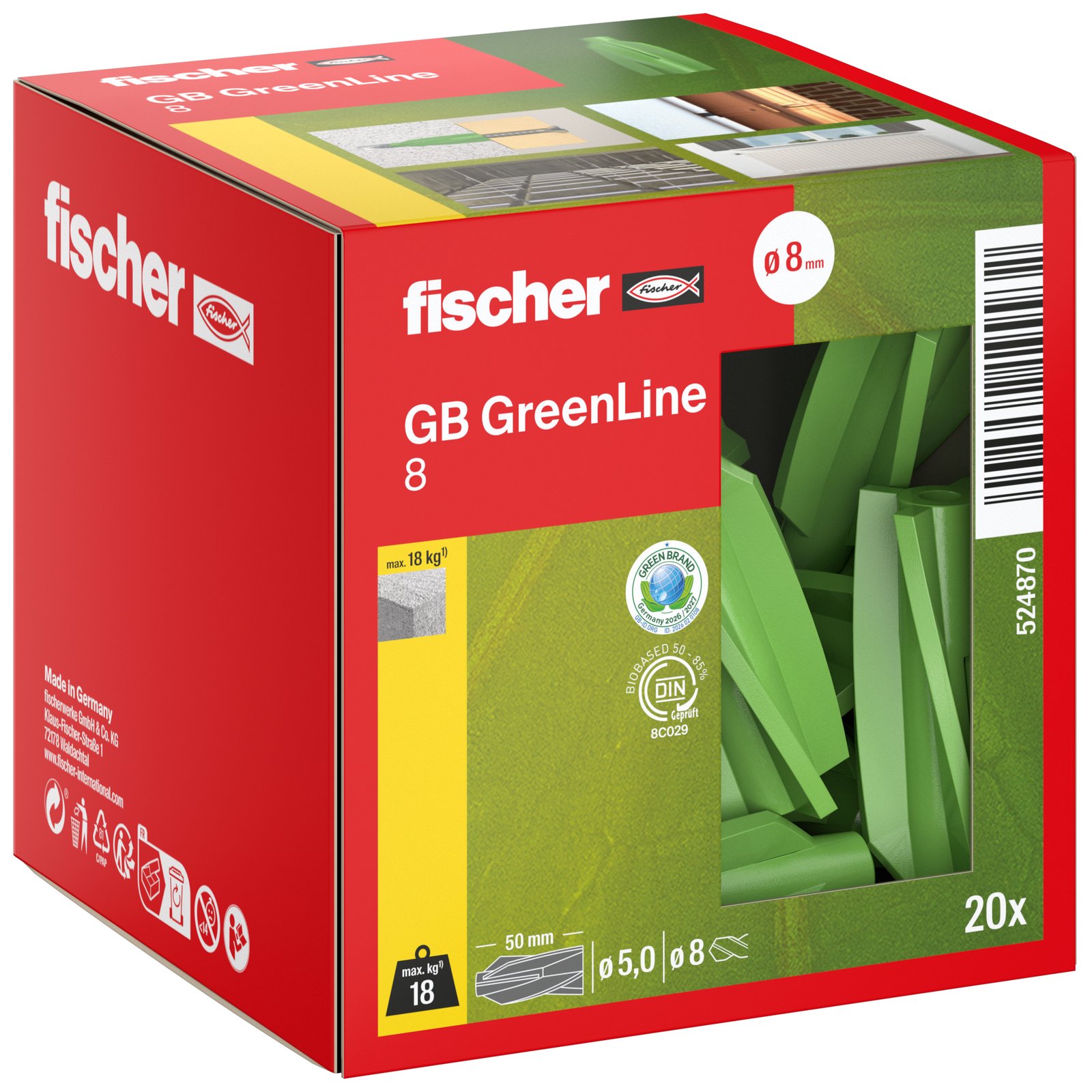 fischer Gasbetondübel GB Green