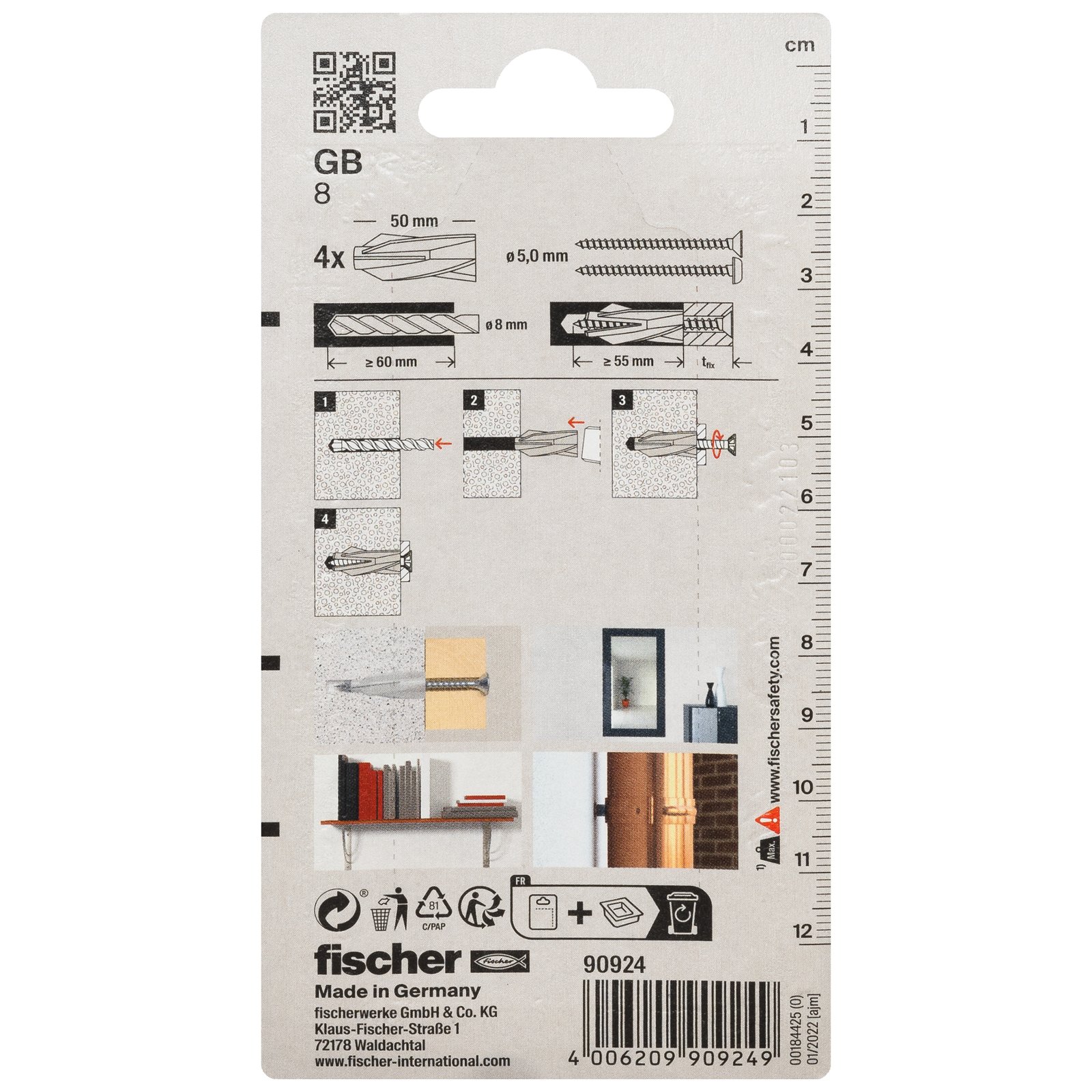 fischer Gasbetondübel GB K