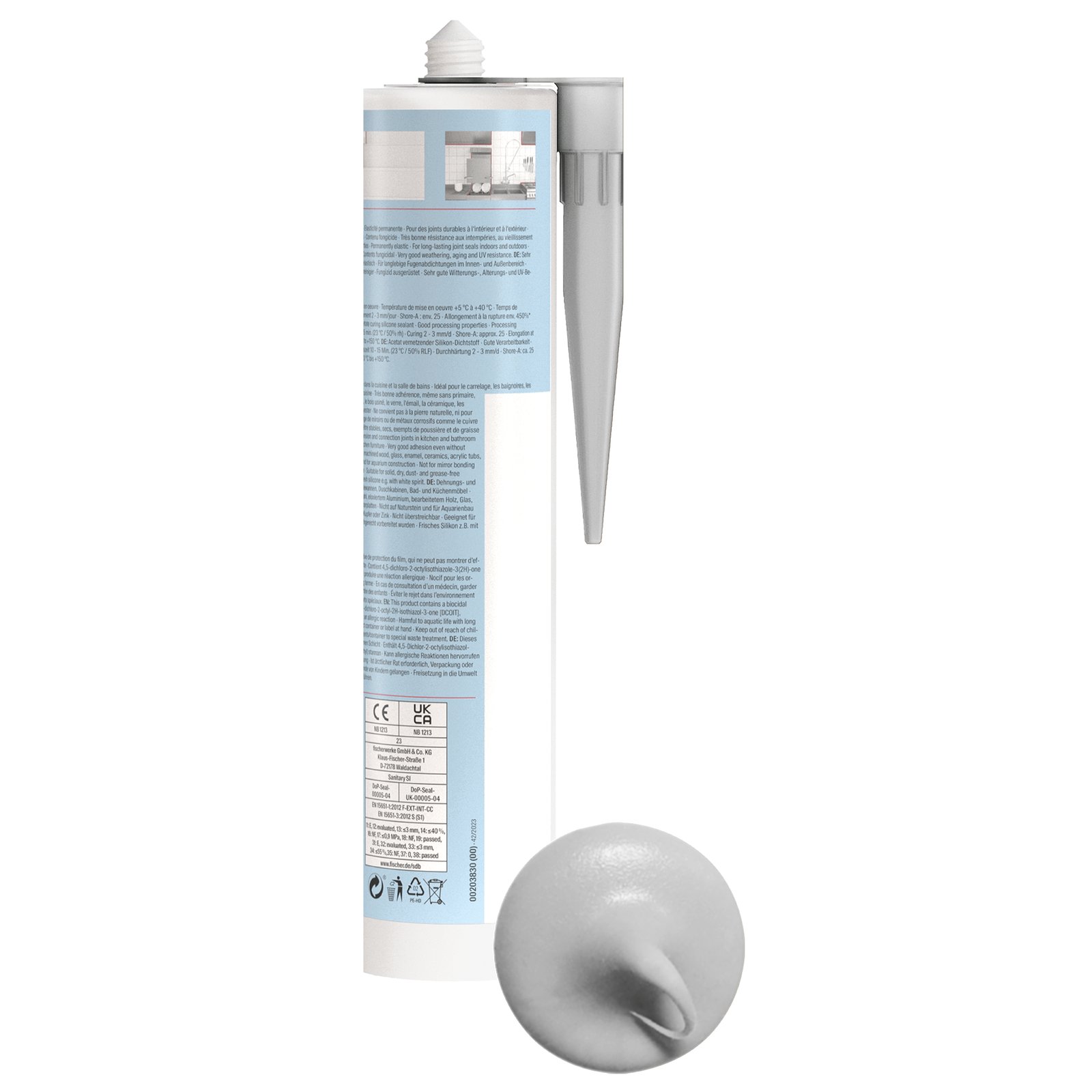 fischer Sanitärsilikon Sanitary Pro SI mgr