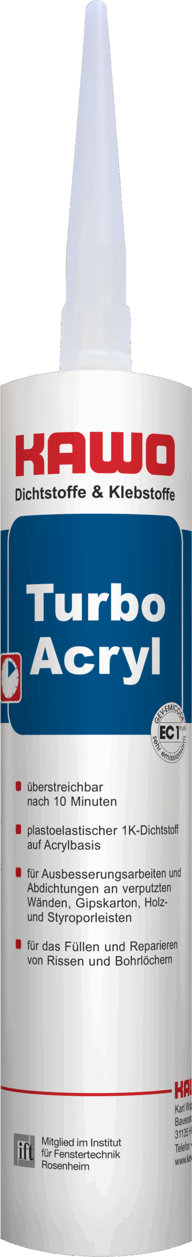 KAWO Turbo-Acryl (Überstreichbar nach 10 Min.)