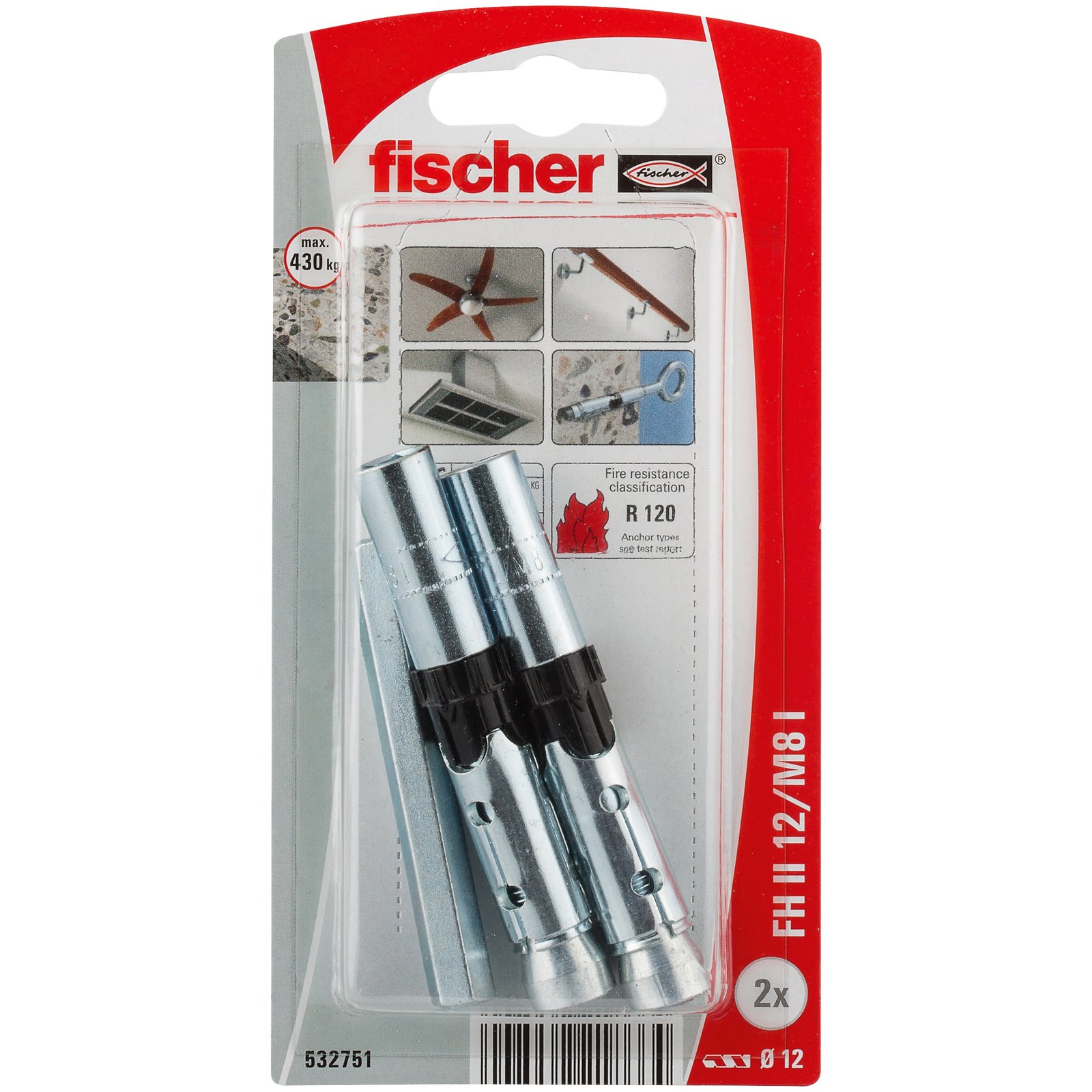 fischer Innengewindea. FH II 12/M8 I K
