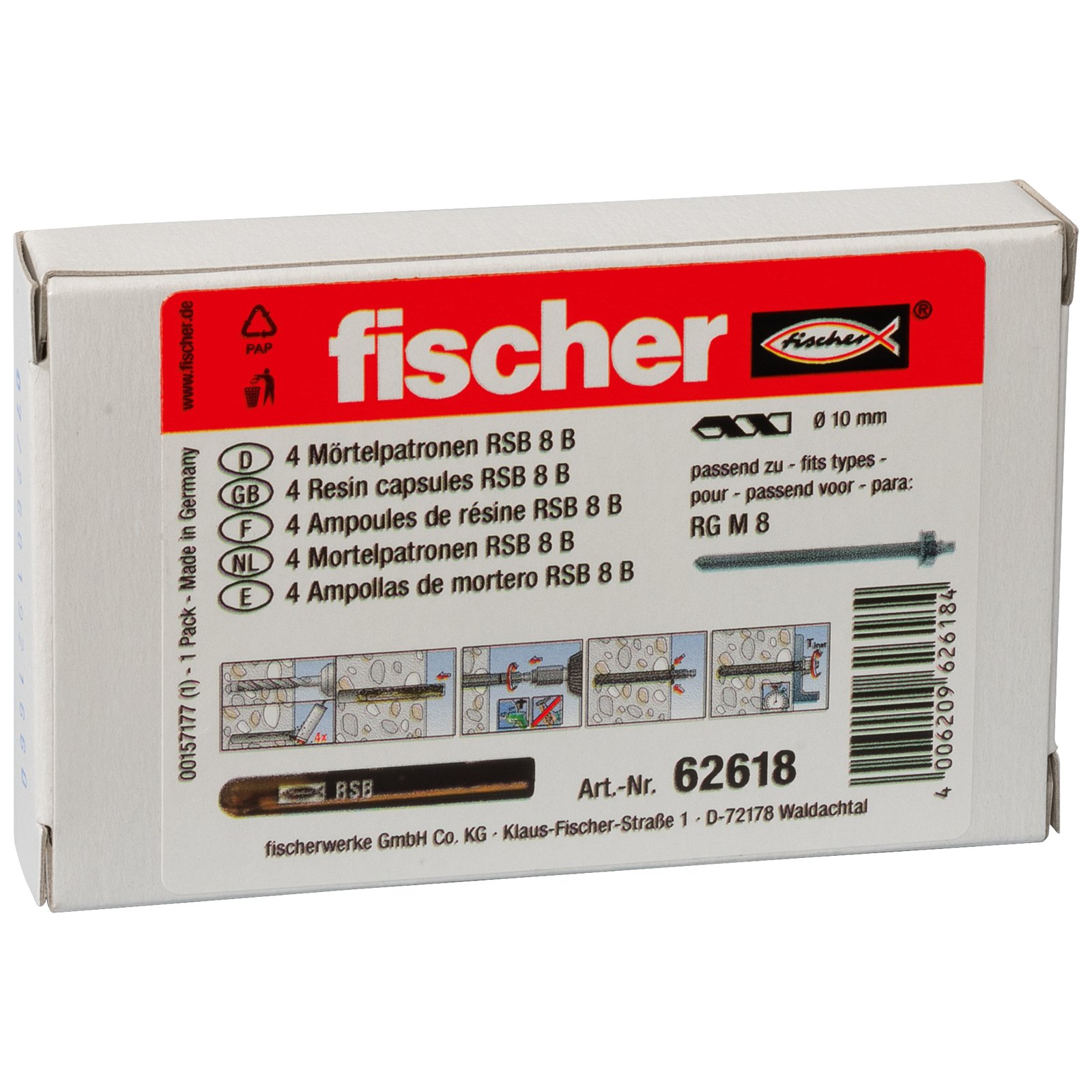 fischer Mörtelpatrone RSB B