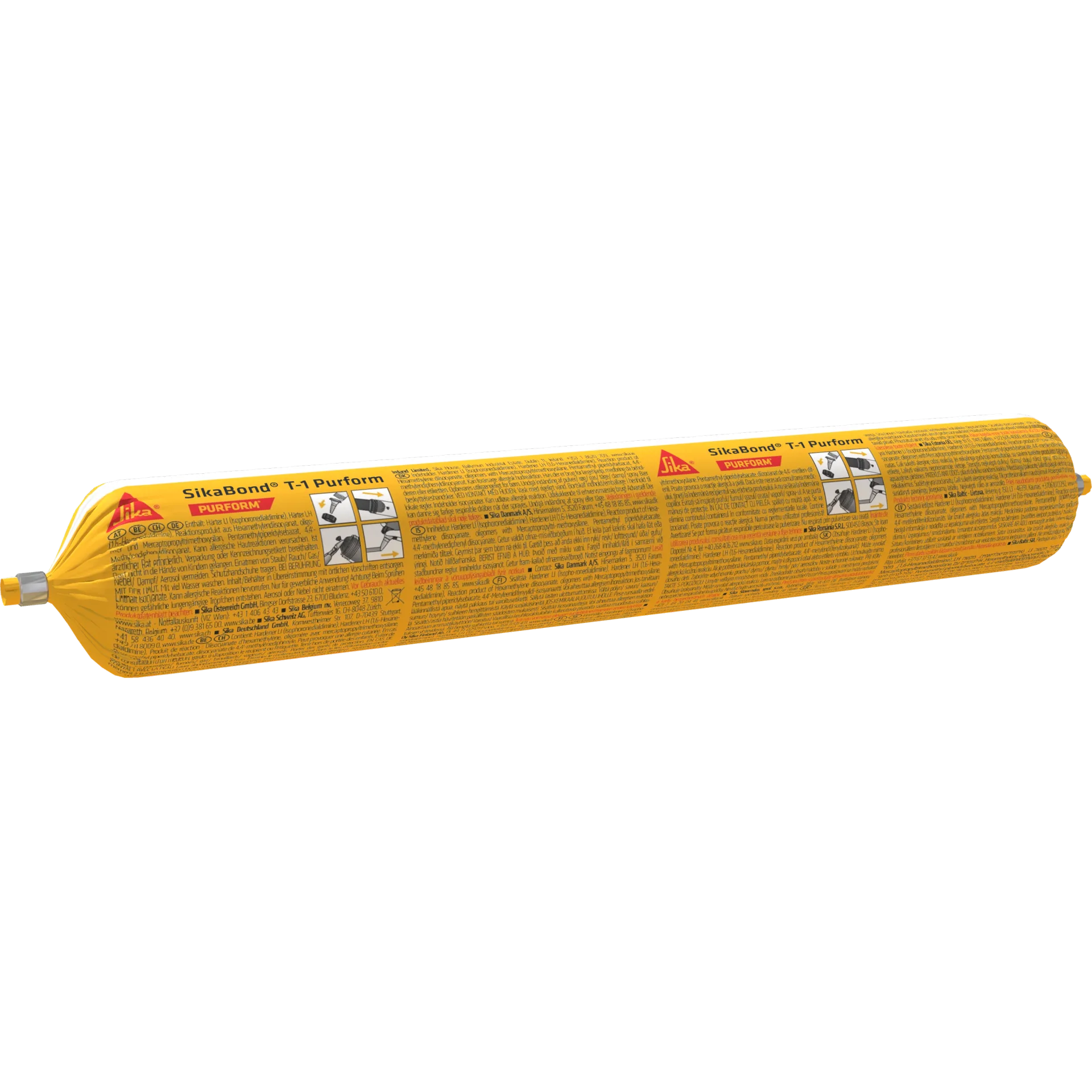 Sika SikaBond T-1 Purform Elastischer Klebstoff, betongrau